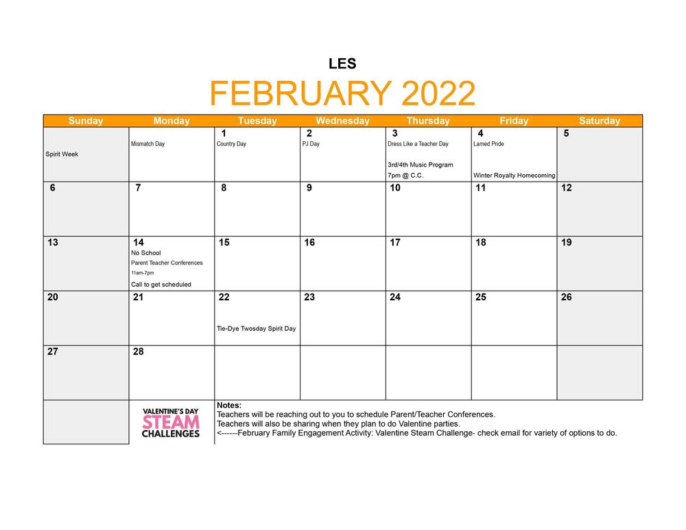 LES February Events