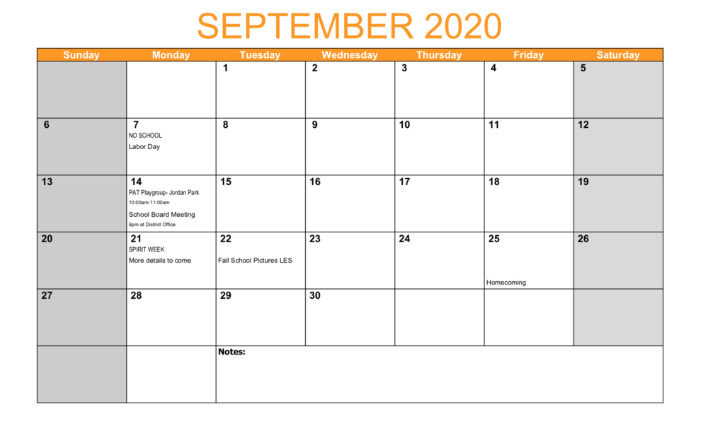 LES September Events